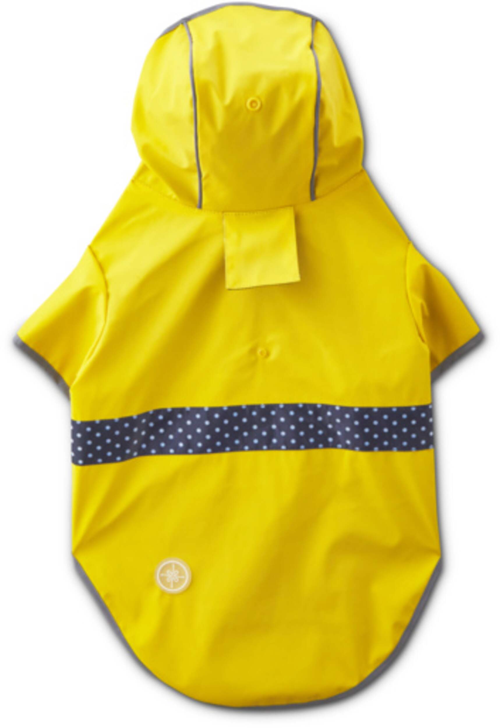 Petco Reversible Dog Raincoat Jacket Hooded, Waterproof with Leash Hole