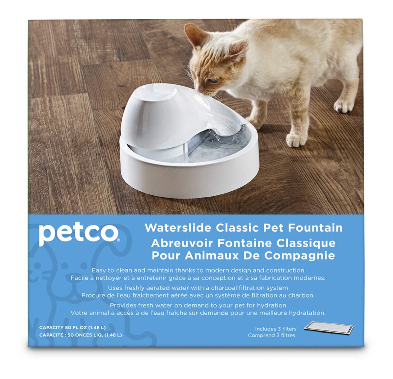 Cat flowing deals water fountain