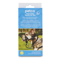 Petco Black Adjustable No-Pull Dog Head Halter, Medium