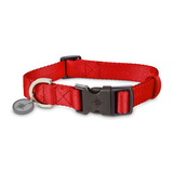 Petco Red Nylon Dog Collar, Adjustable, Includes Tag Muffer, Large/X-Large Front_Elevated