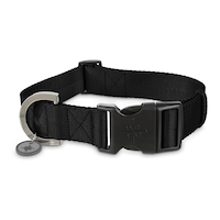 Petco Black Nylon Dog Collar, Adjustable, Includes Tag Muffer, 2X-Large/3X-Large Front_Elevated