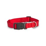 Collier en nylon pour chiens Petco, réglable, avec silencieux pour médaille, moyen, rouge Front_Elevated