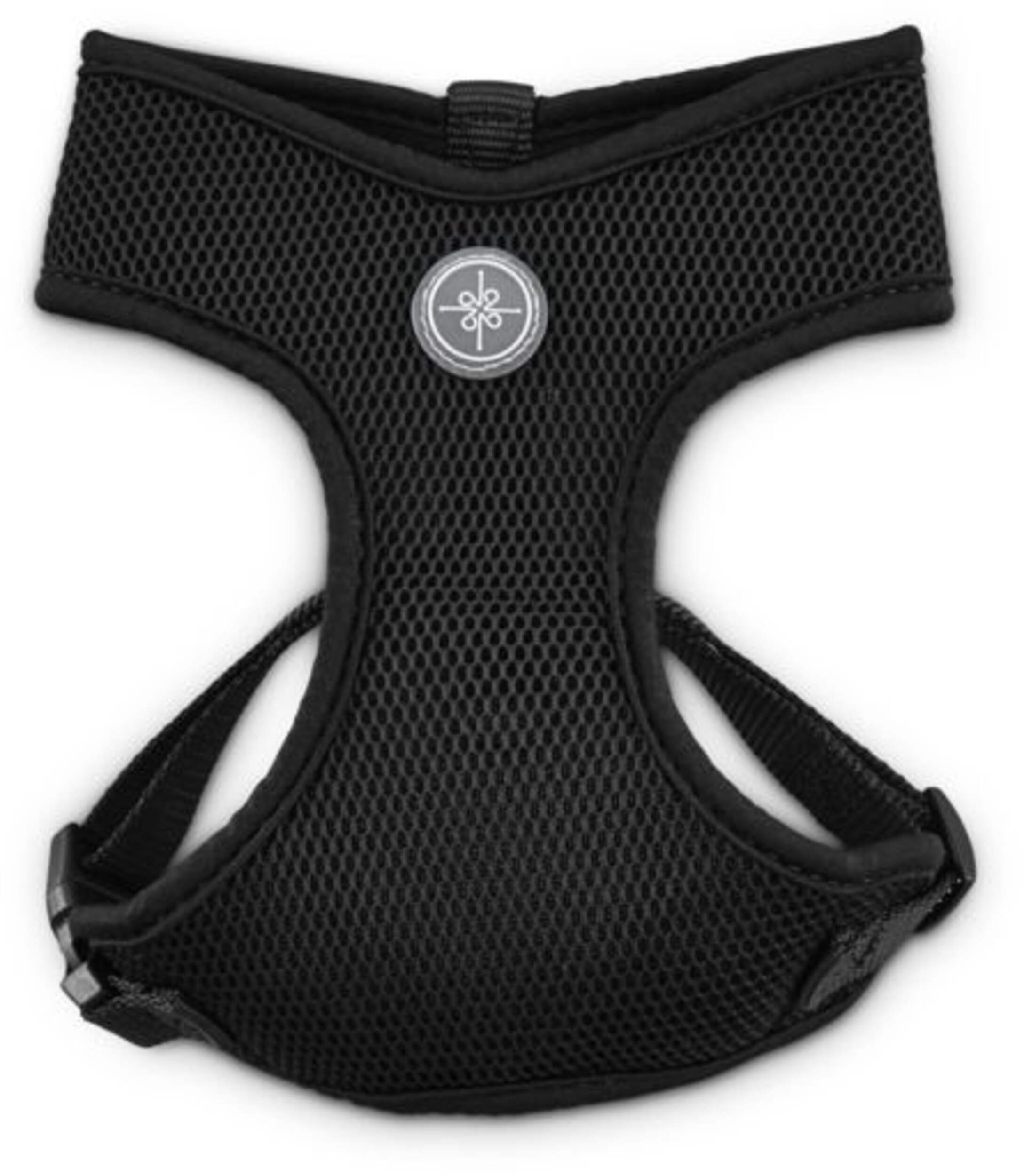 Harnais en filet à fixation rapide pour chiens Petco, sangles réglables, grand, noir Overhead_Flat