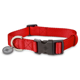 Petco Red Nylon Dog Collar, Adjustable, Includes Tag Muffler, 2X-Large/3X-Large Front_Elevated