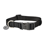 Collier en nylon pour chiens Petco, réglable, avec silencieux pour médaille, grand/T-grand, noir Front_Elevated
