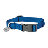 Collier en nylon pour chiens Petco, réglable, avec silencieux pour médaille, grand/très grand, bleu Front_Elevated