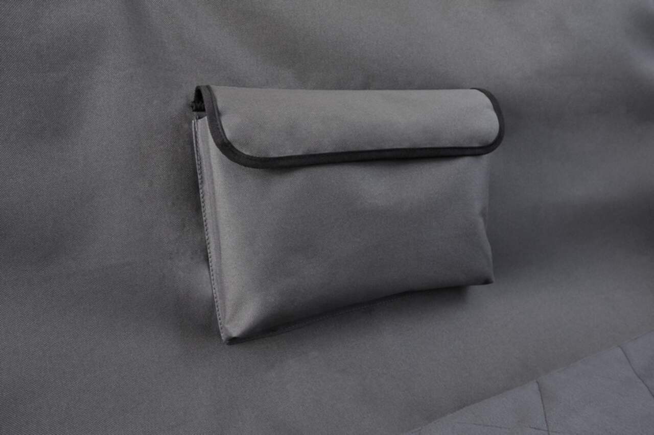Petco Quilted Hammock Pet Car Seat Cover 58 in x 59 in Grey