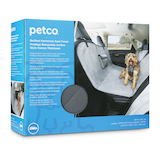 Petco Quilted Hammock Pet Car Seat Cover, 58-in x 59-in, Grey Front_Angled_Right