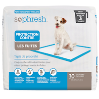 Tapis d'entraînement piqués contre les fuites pour chiens So Phresh Front_Flat