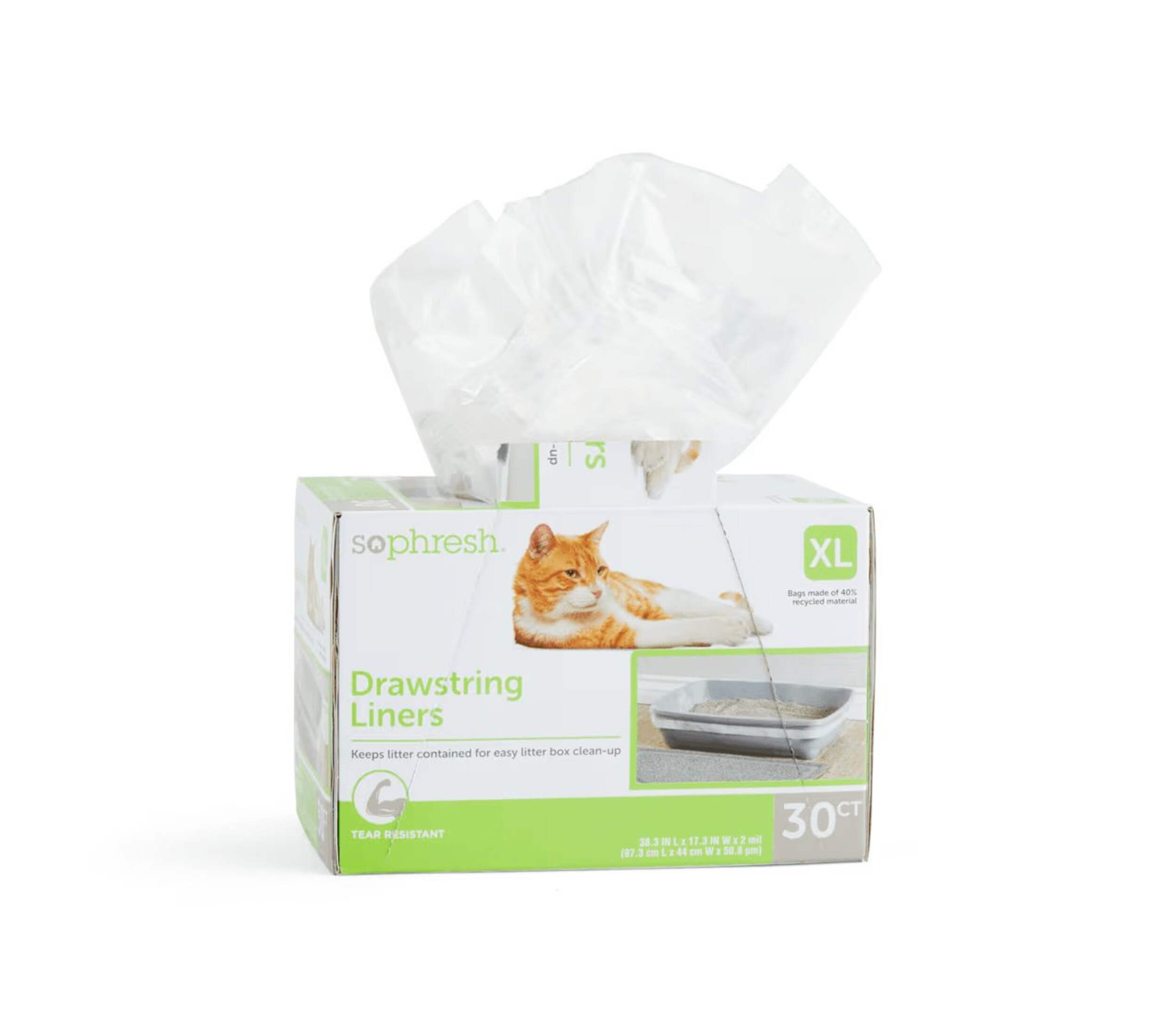 So Phresh Drawstring Cat Litter Box Liners, Large, 40ct Canadian Tire