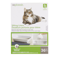 Doublure de litière Petco Sifting, très grand, paq. 36, gris