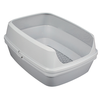 Bac à litière filtrant pour chats So Phresh, gris Front_Three_Fourths_Angled_Right