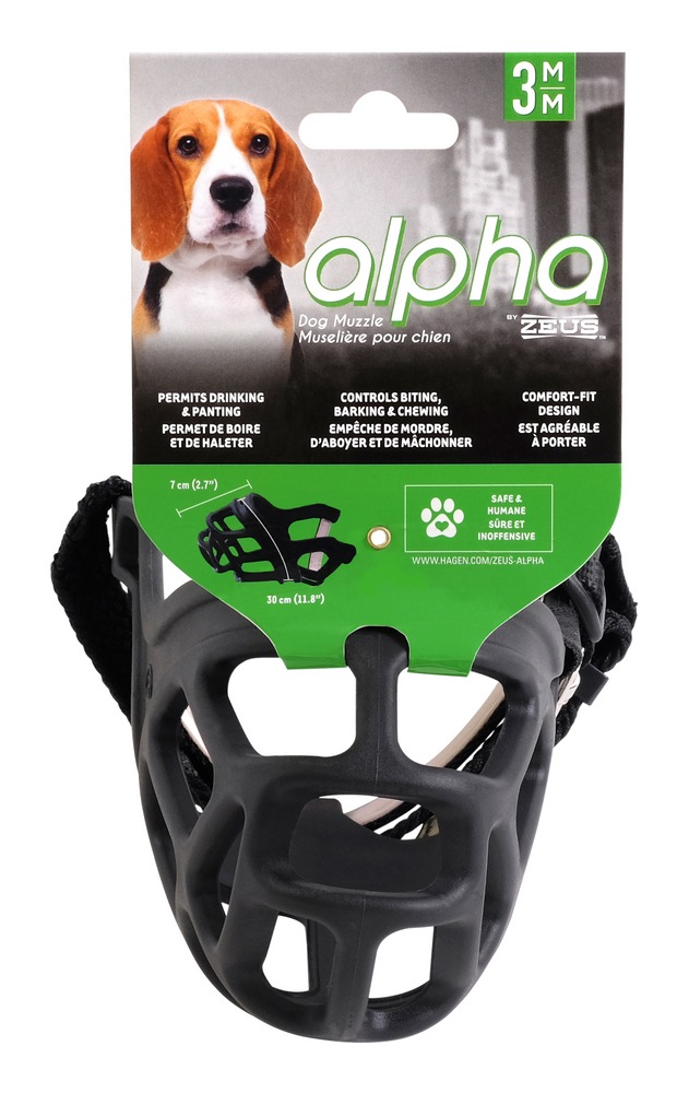 Zeus Alpha Dog Muzzle, Prevent Barking, Biting and Chewing, Assorted