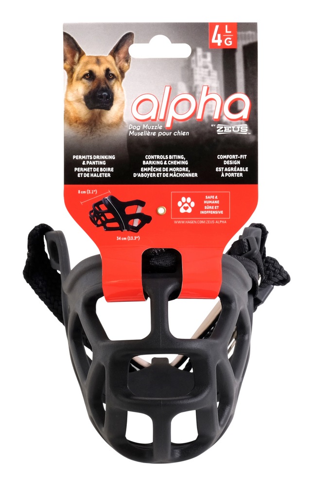 Zeus Alpha Dog Muzzle, Prevent Barking, Biting and Chewing, Assorted