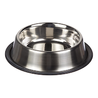 Bol antidérapant pour chats Petco en acier inoxydable brossé, va au lave-vaisselle, 1 tasse Overhead_Plunge