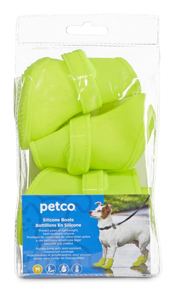 Petco Silicone Dog Boots, Waterproof , Medium, Yellow Canadian Tire
