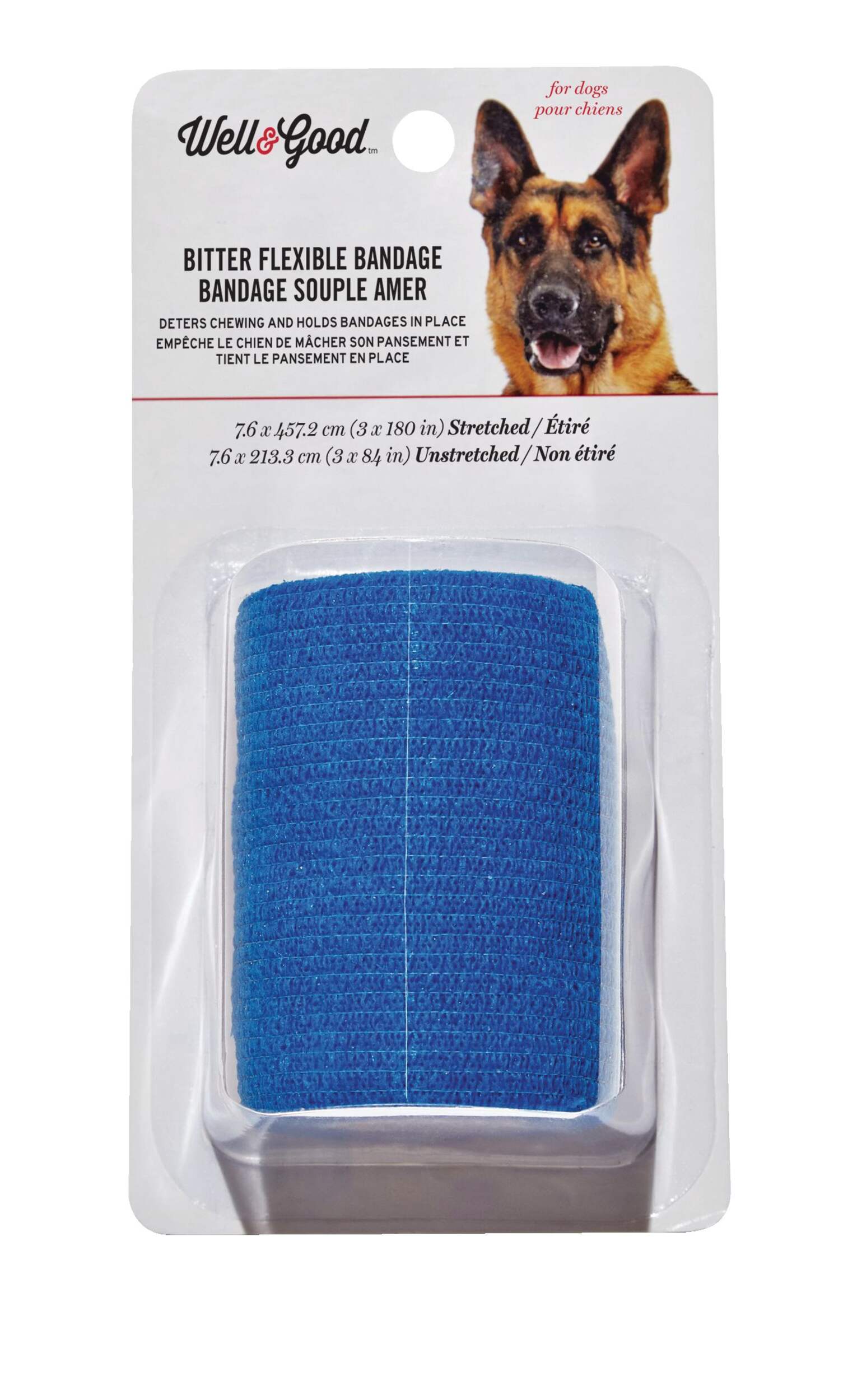 Petco Well & Good Bitter Bandage, Self-Adhering For Dogs & Puppies, 3-in x 180-in Front_Flat