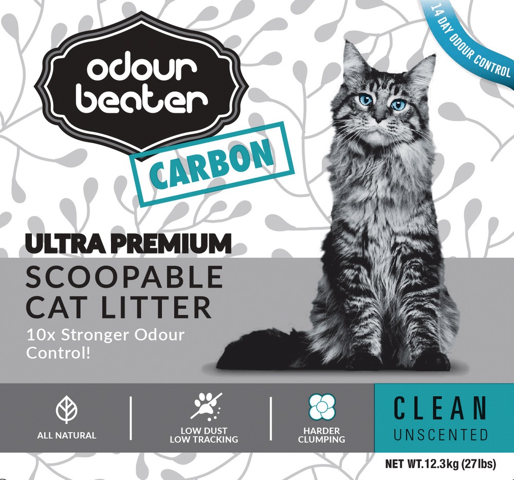 Odour Beater Ultra Premium Scoopable Clumping Cat Litter, Unscented
