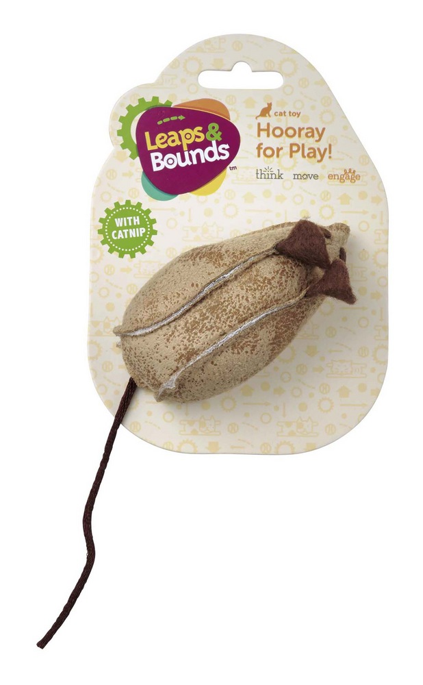 Petco Faux Leather Mouse Cat Toy with Rattle and Catnip Canadian Tire