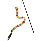 Petco Caterpillar Teaser and Wand Cat Toy, 33-in Front_Angled_Left