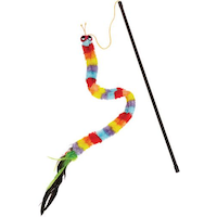 Petco Caterpillar Teaser and Wand Cat Toy, 33-in