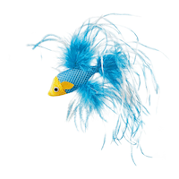 Petco Feathered Fish Cat Cat Toy with Catnip Front_Angled_Left
