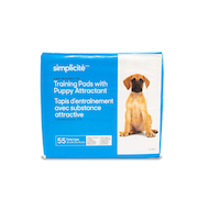 Simplicité Odour-Control Dog Training Pads, Leak-proof, 30-in x 36-in, 55-pk Front_Flat