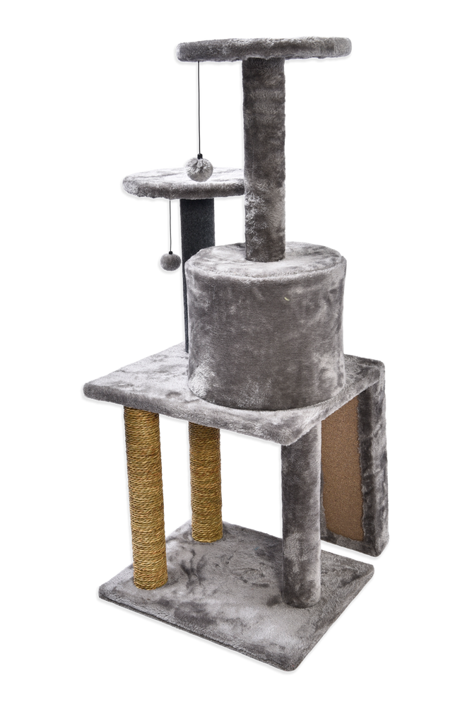 Cat Craft Cat Tree Playset with Cardboard Scratcher and Post, 45in