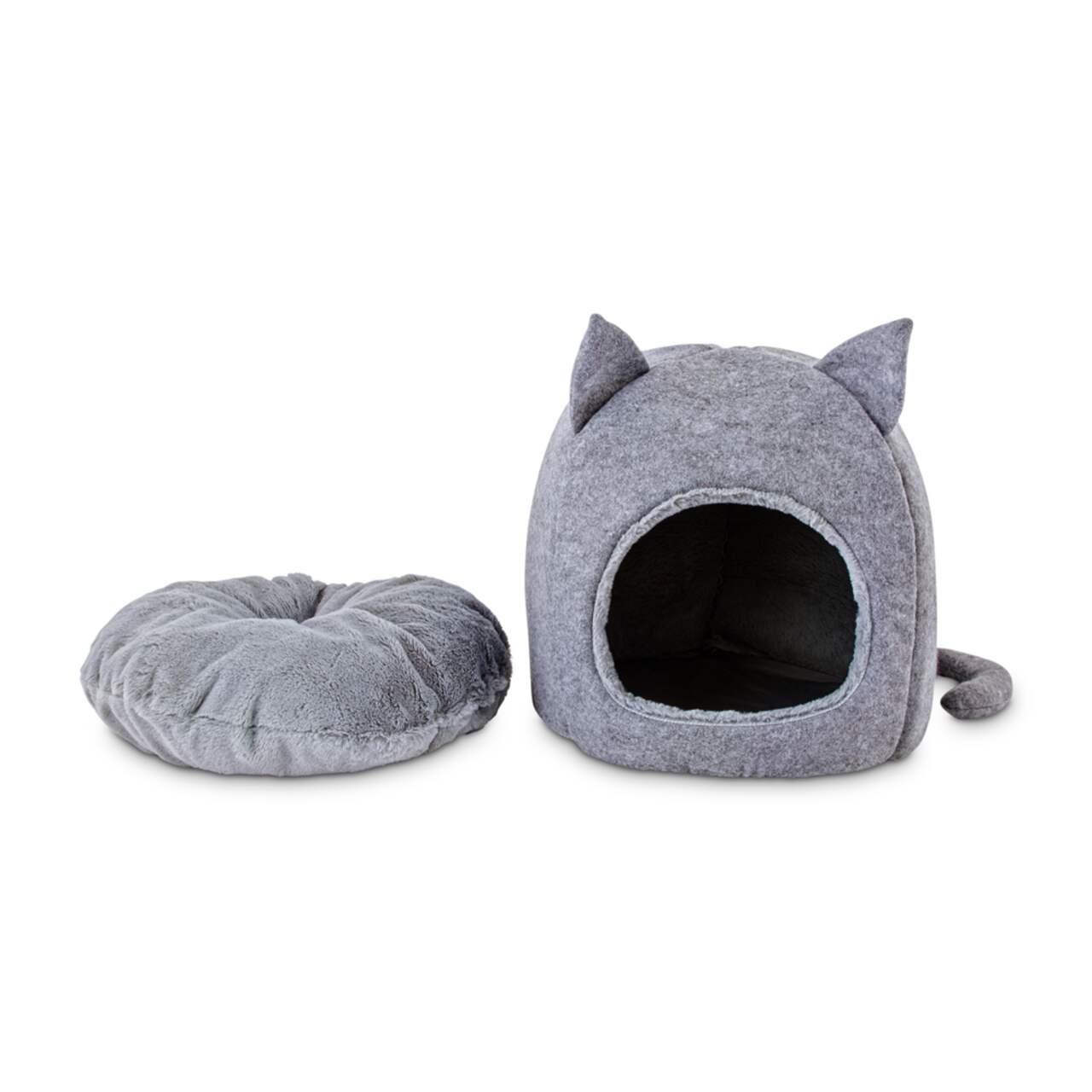 Hooded online pet bed