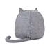 Petco Hooded Igloo Cat Bed, Washable, 15.5-in x 15.5-in, Grey Back_Flat