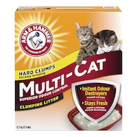 Arm & Hammer Multi-Cat Clumping Cat Litter, Odour Control, 12.7-kg Front_Elevated