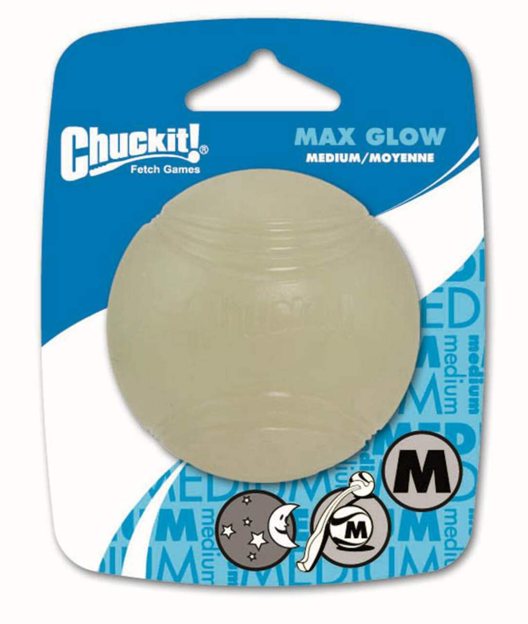 Chuckit max glow medium deals