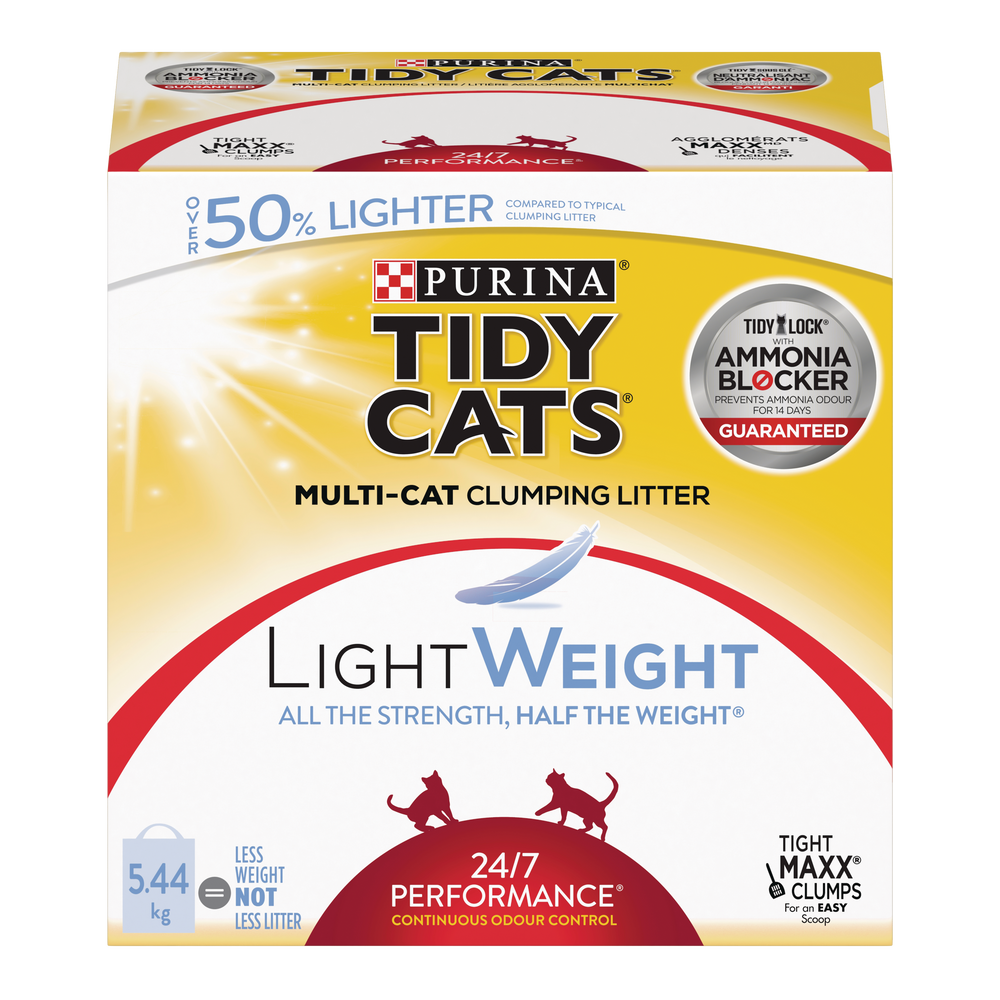 Litière agglomérante Multichat Poids Plume Purina Tidy Cats 24/7