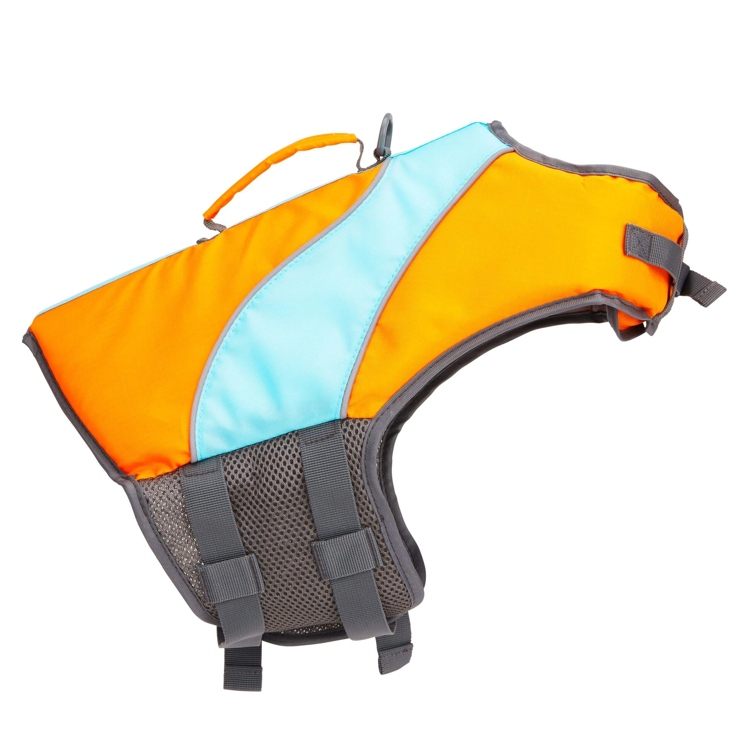 Petco Neon Life Jacket/Flotation Vest with Handle for Dogs, Orange and