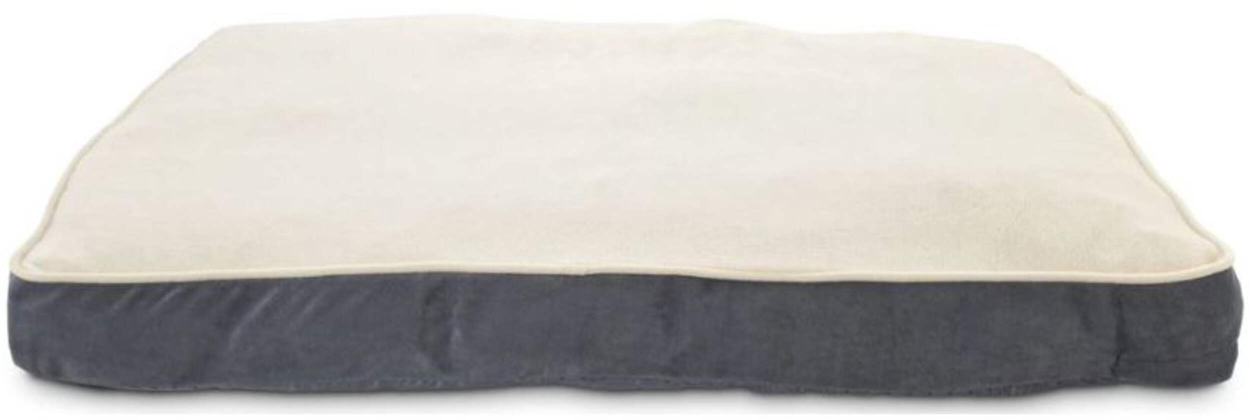Lit en peluche pour chiens Petco Lounger, lavable, 40 x 30 po, crème Front_Elevated