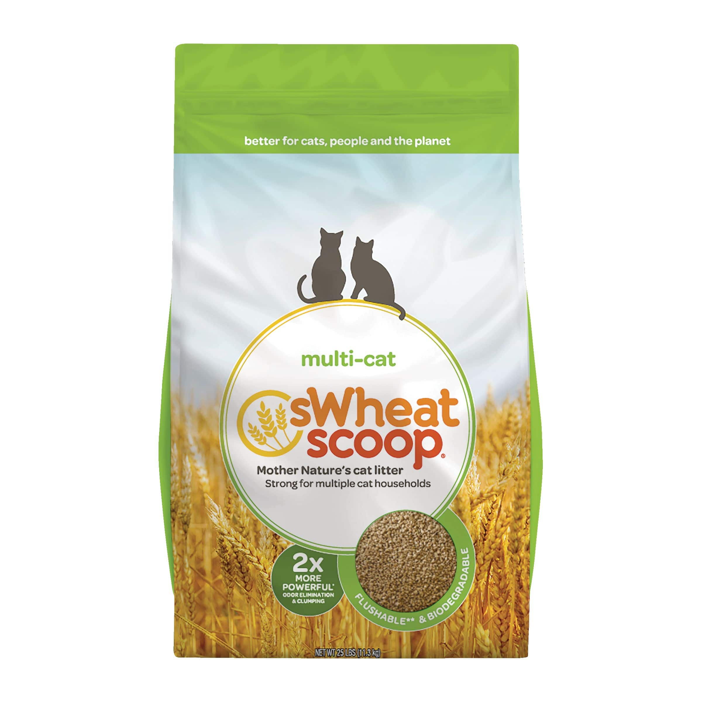 sWheat Scoop Wheat Based Natural Multi Cat Clumping Cat Litter 11.3 kg Canadian Tire