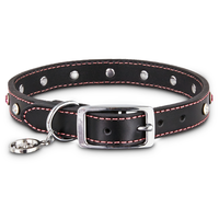 Petco Leather Jewel Dog Collar Adjustable Assorted Sizes Black
