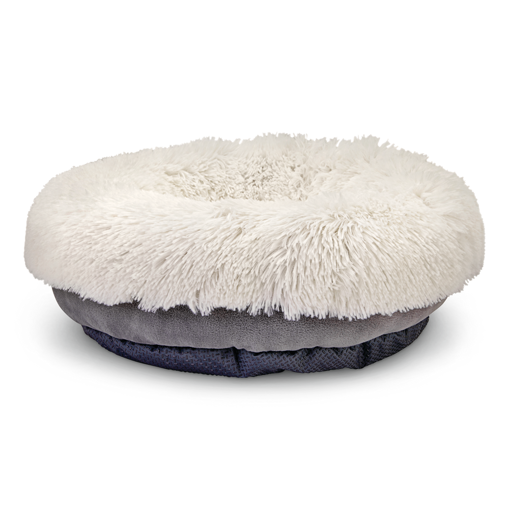 Petco EveryYay Snooze Fest Calming Faux Fur Dog Bed, 18in x 18in