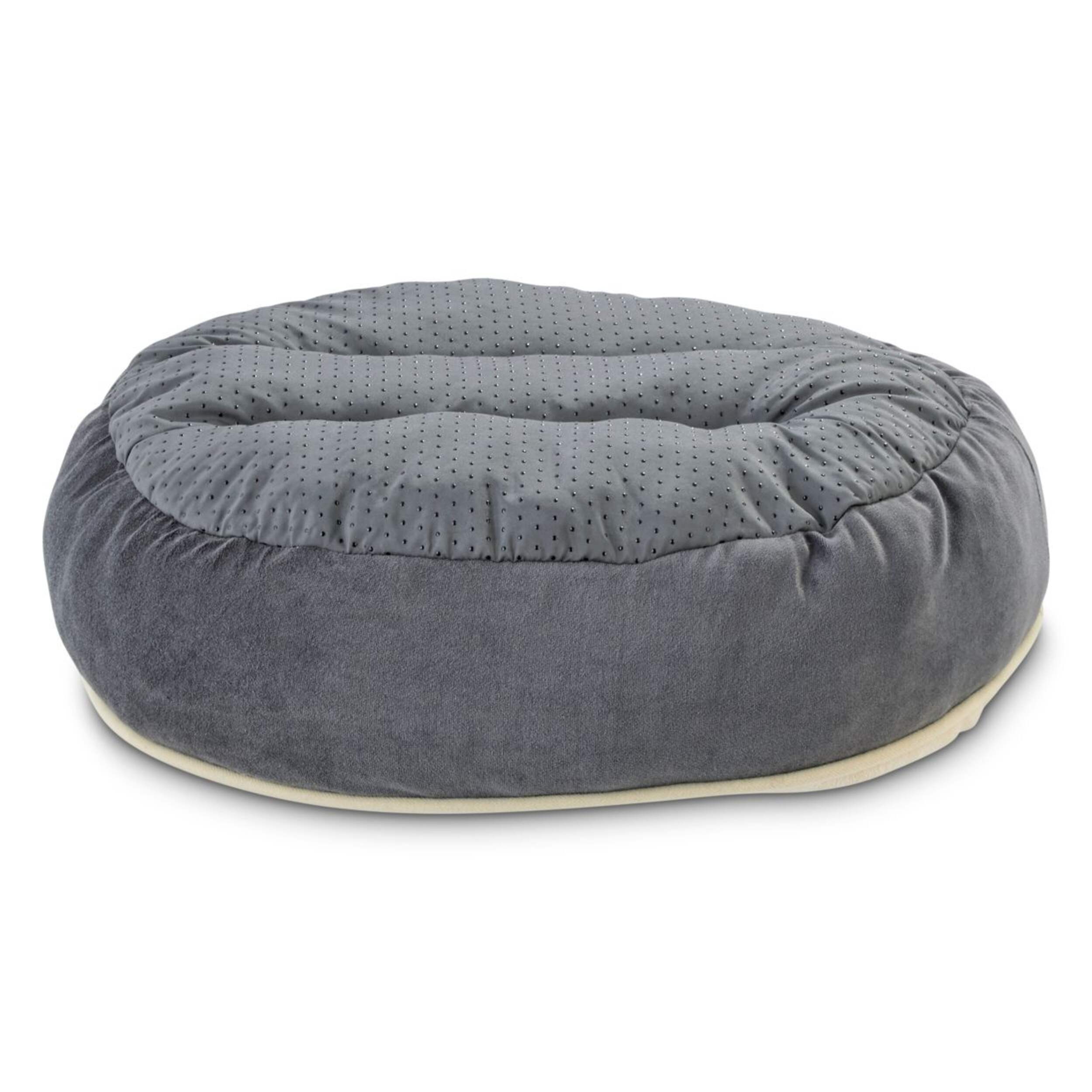 Petco Round Dog Bed, Washable, 20in, Cream/Grey Canadian Tire