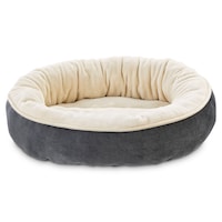 Petco Nester Memory Foam Dog Bed, Washable, 24-in x 18-in, Grey ...