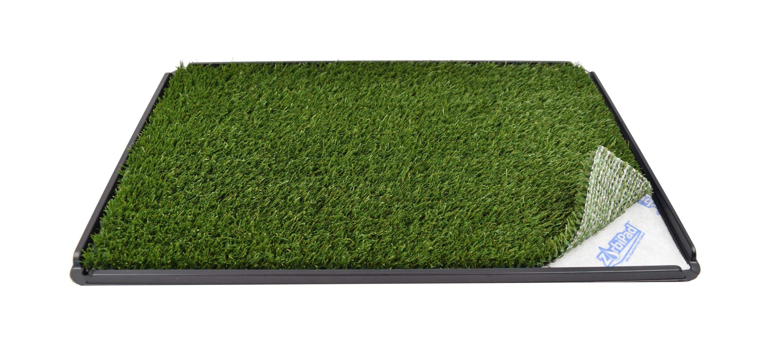 ZorbiPad Indoor Grass & Pad Dog Potty System, Connectable, 16-in x 24-in Front_Elevated