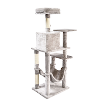Cat Craft Cat Playground, 56-in, Grey Front_Three_Fourths_Angled_Left