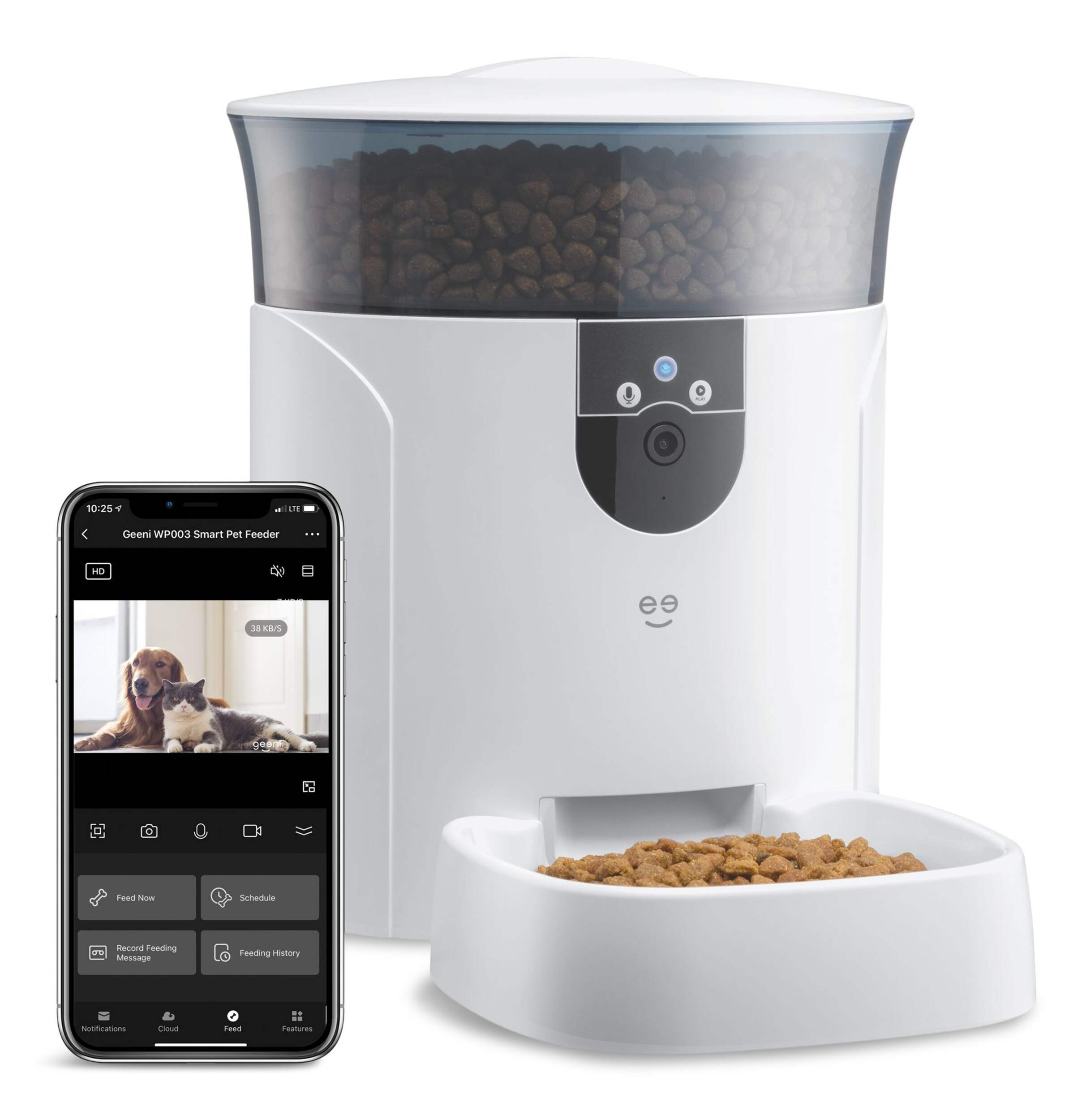 Geeni Smart Pet Feeder with Camera, 7L Canadian Tire