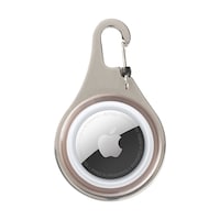 WearAbout™ Pet Clippable Tracker Holder, Smoke Front_Flat