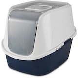 Bac à litière fermé géant So Phresh, marine Front_Three_Fourths_Angled_Left