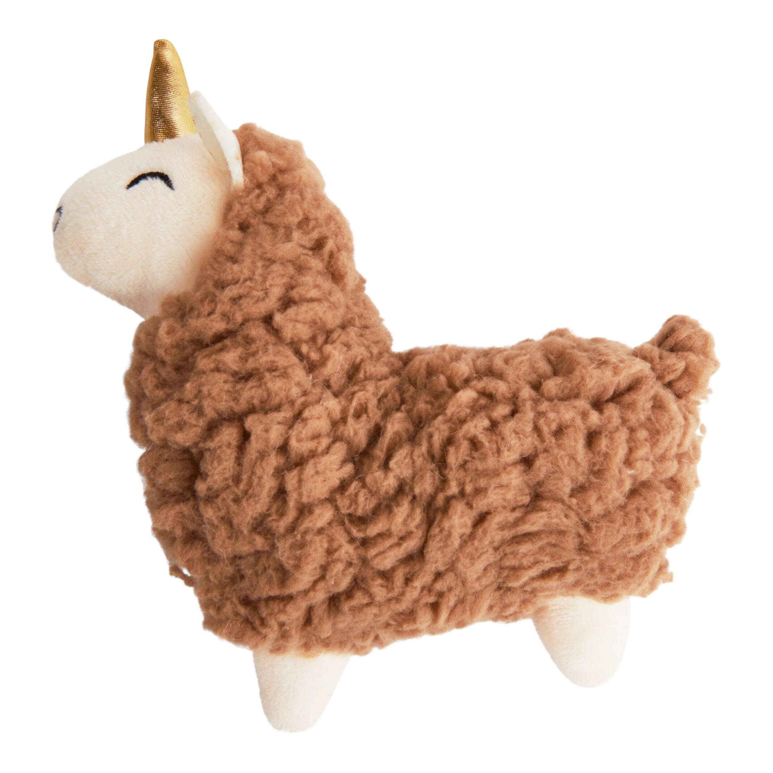 Petco Plush Llamacorn Dog Toy Side_Left