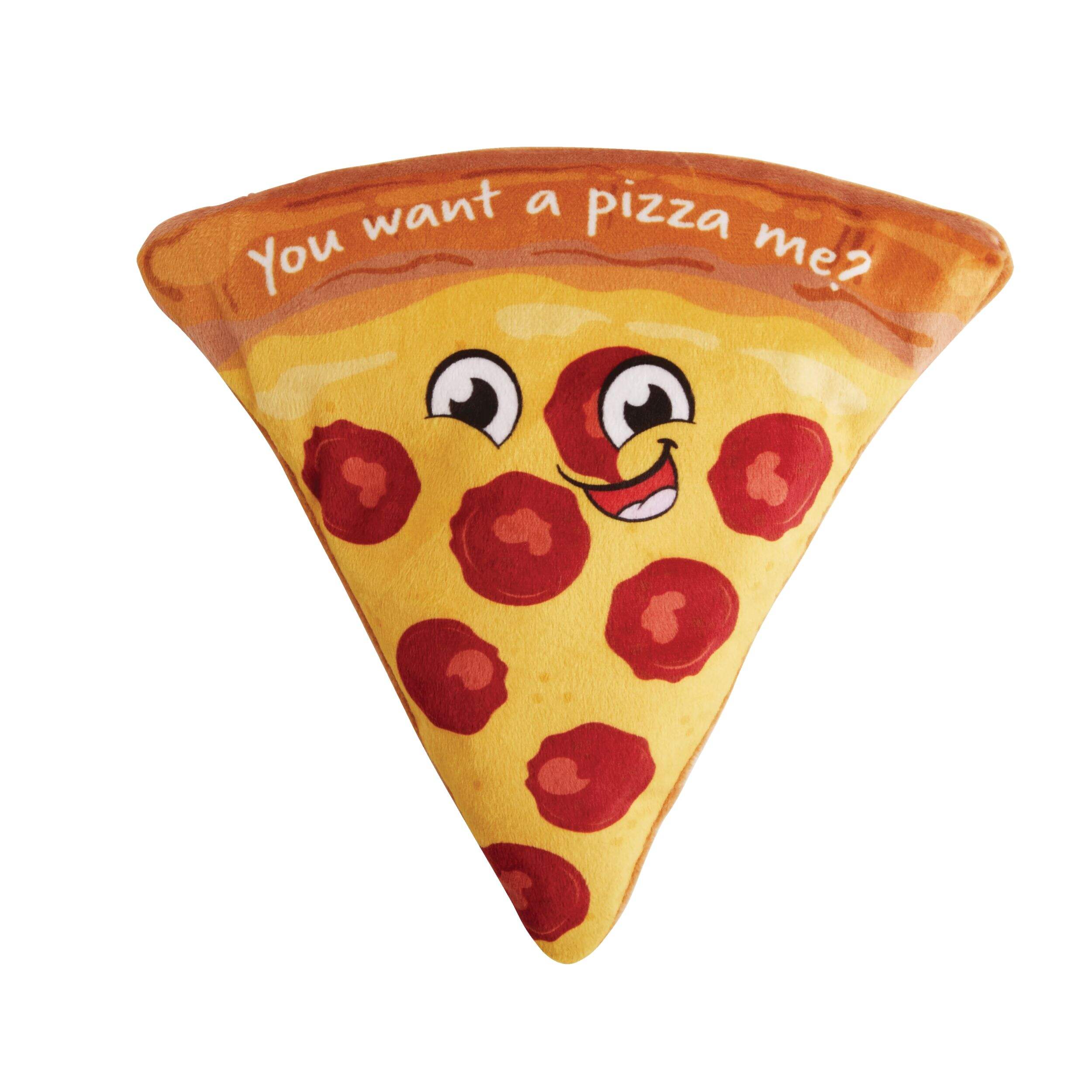 Petco Plush Pizza Dog Toy, Medium Front_Flat