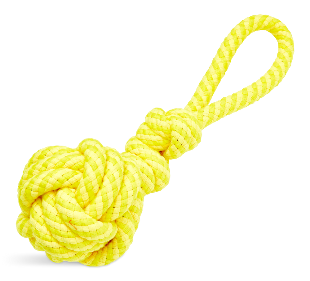 Petco Yellow Monkey Fist Rope Dog Toy, Medium Canadian Tire