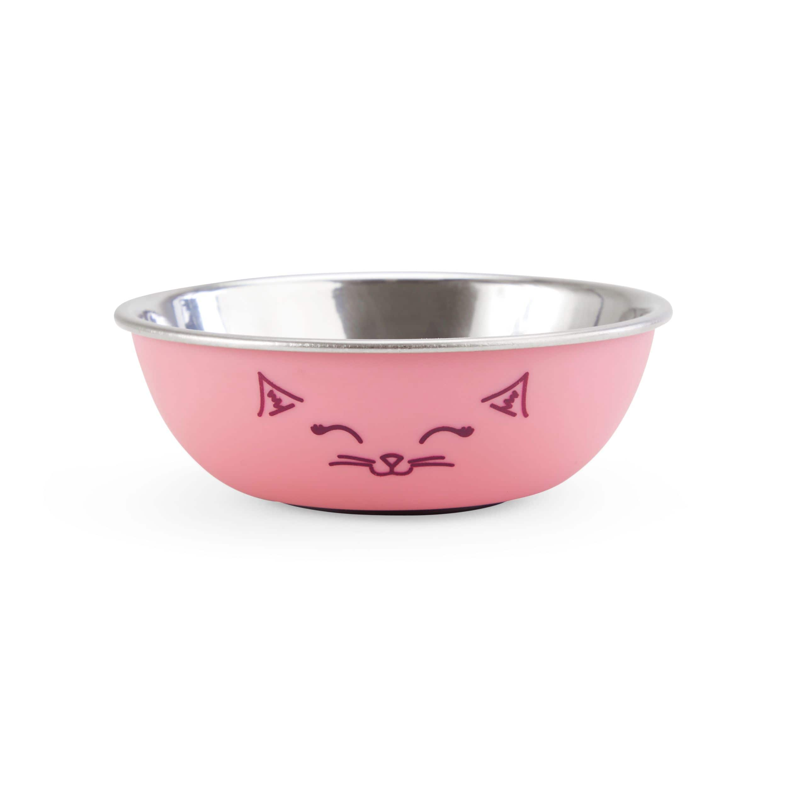 Petco Stainless Steel Cat Face Bowl 0.875 cup