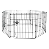 Petco Dog Adjustable Exercise Black Pen Front_Elevated